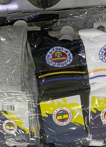 12'li taraftar Fenerbahçe lisanslı kız , erkek standart çorap