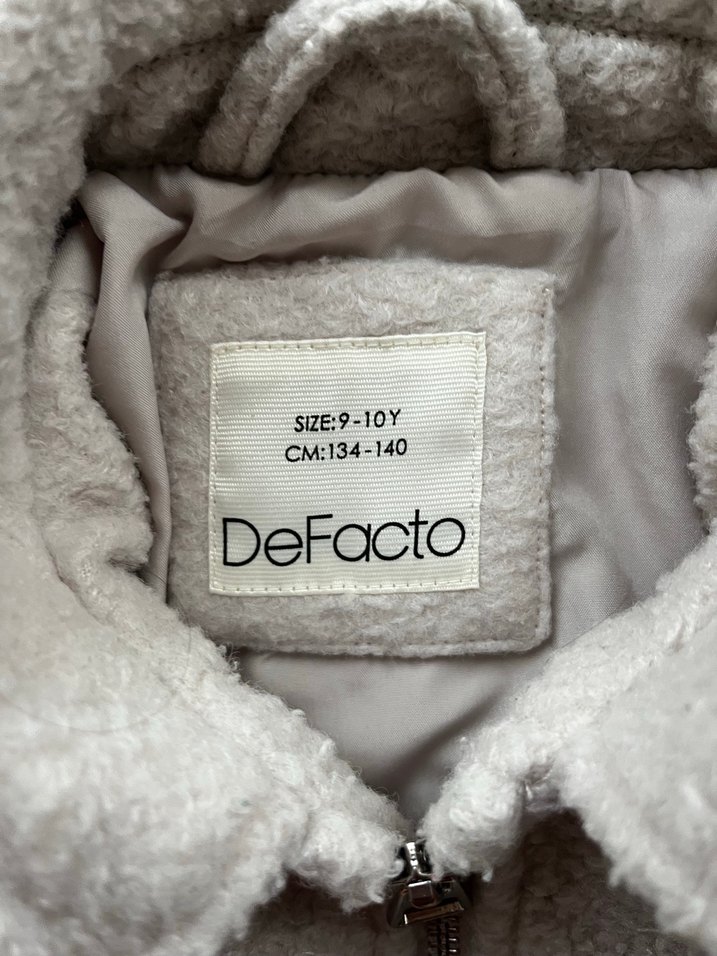 Gri Fermuarlı kız çocuk Midi Boy Ceket - Görsel 2