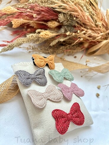 Tüm toka çeşitleri 45 tl ister bağlamalı ister saçsız bebek toka - Görsel 14