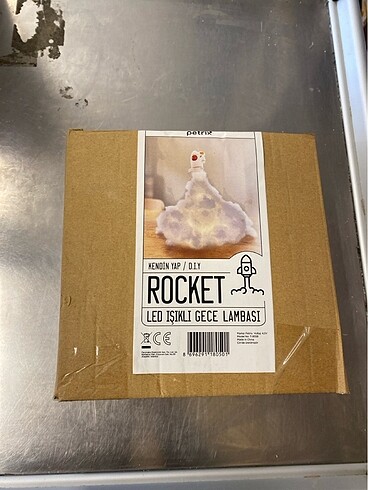 Rocket kendin yap (DIY) led ışıklı gece lambası