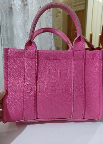 Pembe Deri Kadın The Tote Bag Çanta