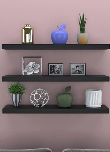 Duvar rafı 3lü 60x15 