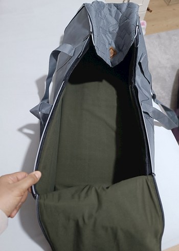 Gri Desensiz Bebek Çantası - Görsel 3