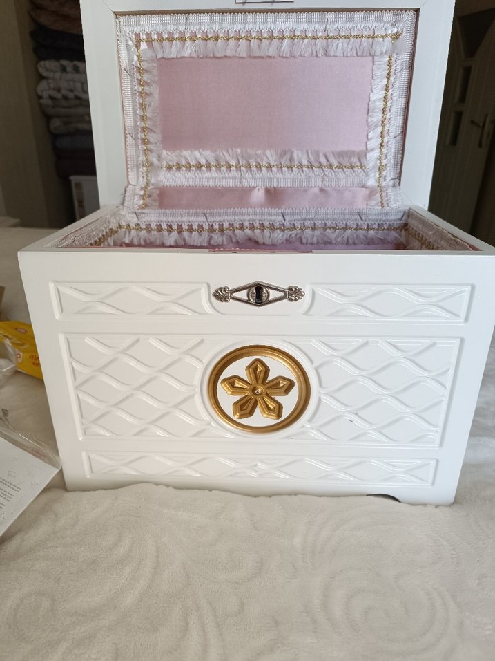 Beyaz Dekoratif Ahşap Kutu Seti - Görsel 3