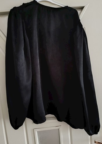 Siyah Uzun Kollu V Yaka Kadın Bluz - Görsel 4