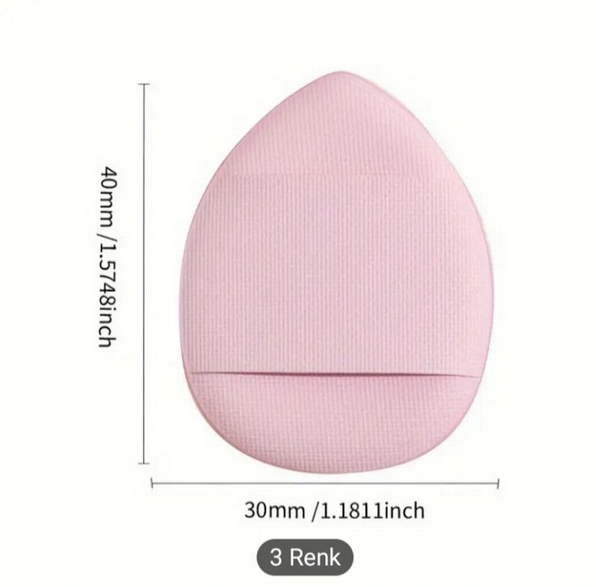 Pastel Pembe Makyaj Süngeri 3 Renk - Görsel 2