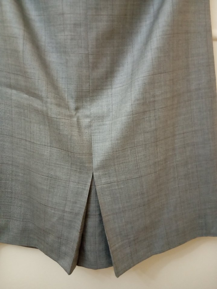 Gri Çizgili Etek en 44 boy 62 - Görsel 3