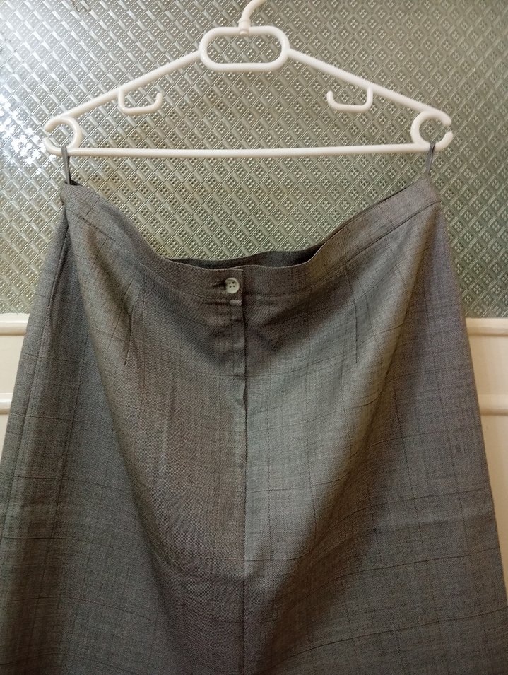 Gri Çizgili Etek en 44 boy 62 - Görsel 5