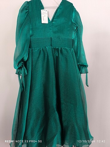 Yeşil abiye elbise - Görsel 6