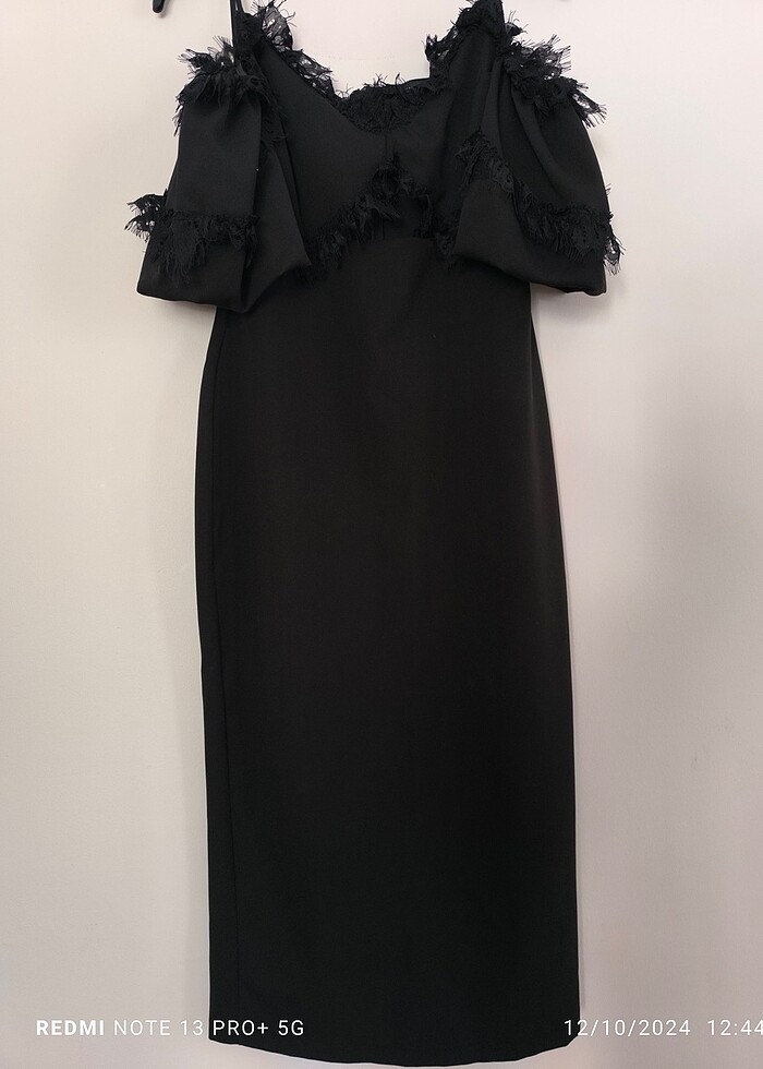 Siyah abiye elbise - Görsel 2