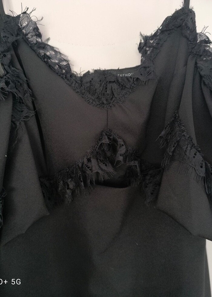 Siyah abiye elbise - Görsel 4