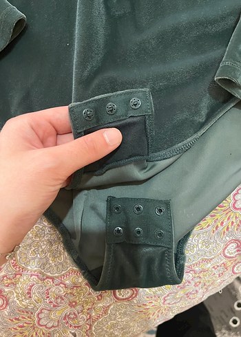 Gri Drapeli Uzun Kollu Bohem Bluz - Görsel 3