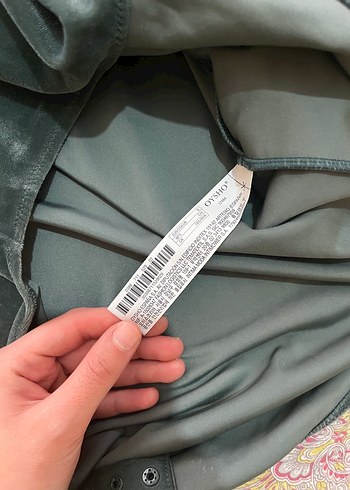 Gri Drapeli Uzun Kollu Bohem Bluz - Görsel 4