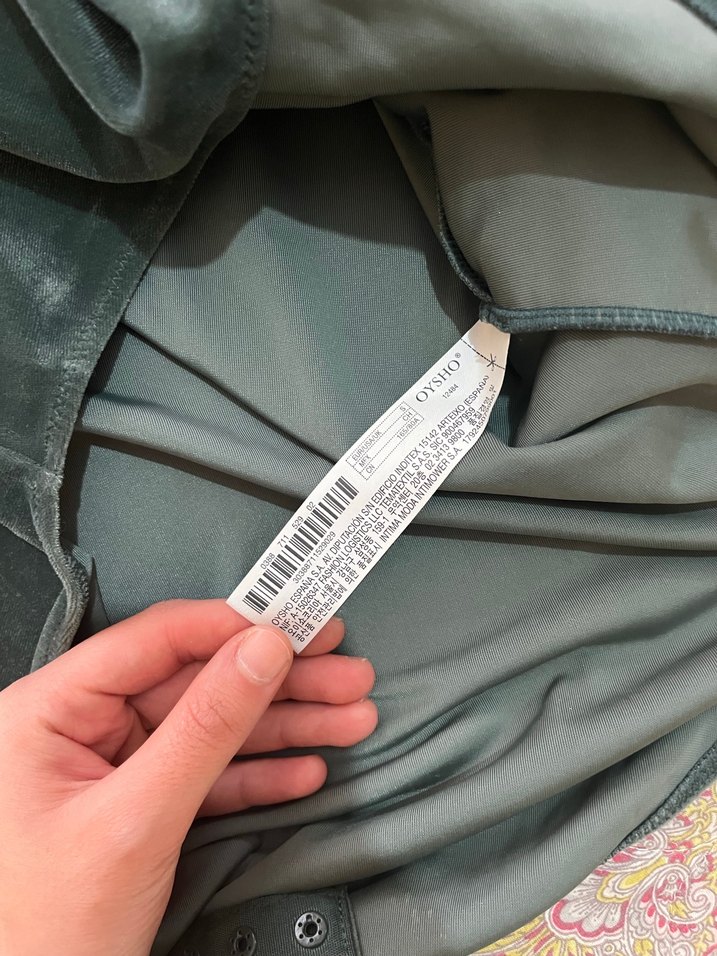 Gri Drapeli Uzun Kollu Bohem Bluz - Görsel 4