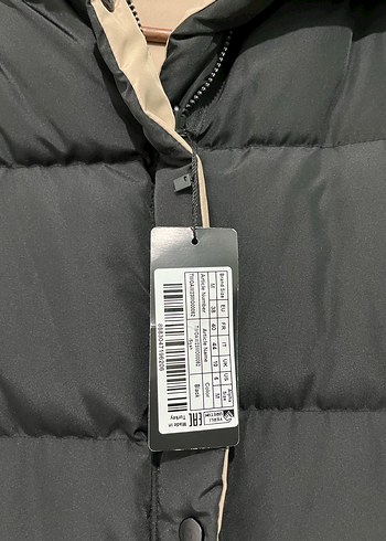 Uzun Siyah Kadın Kışlık Mont Kapüşonlu - Görsel 2