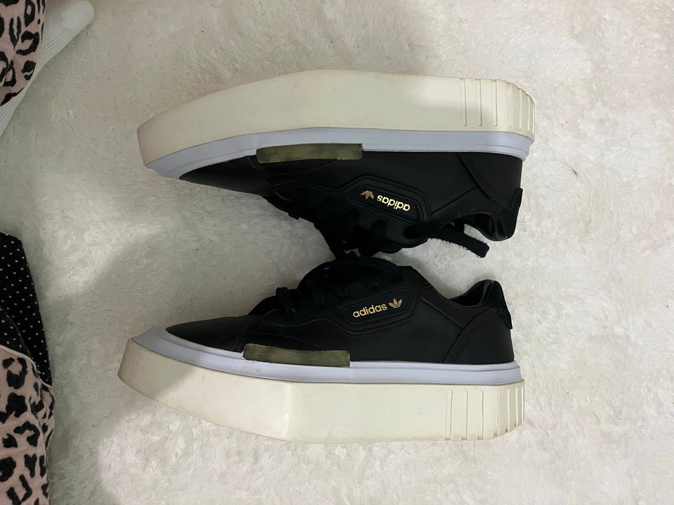 Adidas Siyah Platform Kadın Spor Ayakkabı - Görsel 4