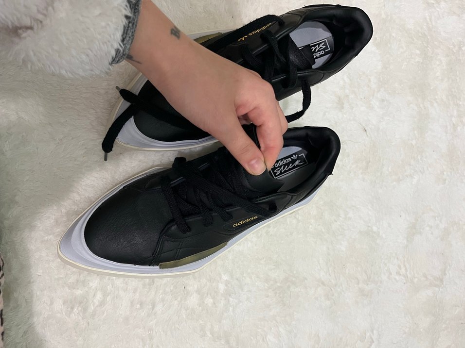 Adidas Siyah Platform Kadın Spor Ayakkabı - Görsel 2