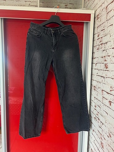Diğer Siyah baggy kot pantolon