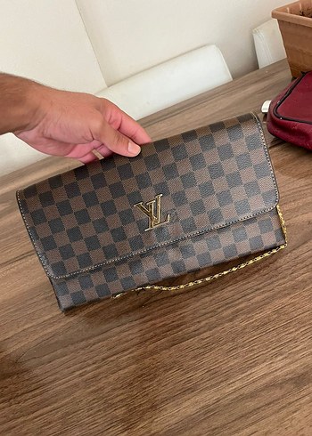 Louis Vuitton Louis Vuitton orijinal Kahverengi Kadın Deri Çanta