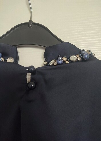 Hennin Taşlı Tesettür Abiye Elbise  - Görsel 5