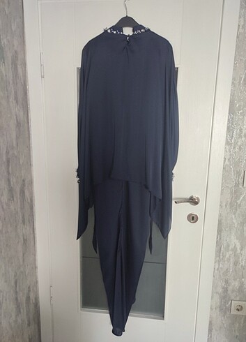 Hennin Taşlı Tesettür Abiye Elbise  - Görsel 6