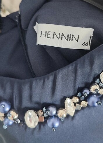 Hennin Taşlı Tesettür Abiye Elbise  - Görsel 7