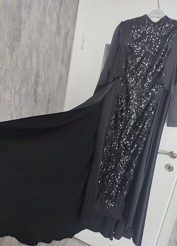 Pınar Şems Tesettür Abiye Kelebek Model - Görsel 3