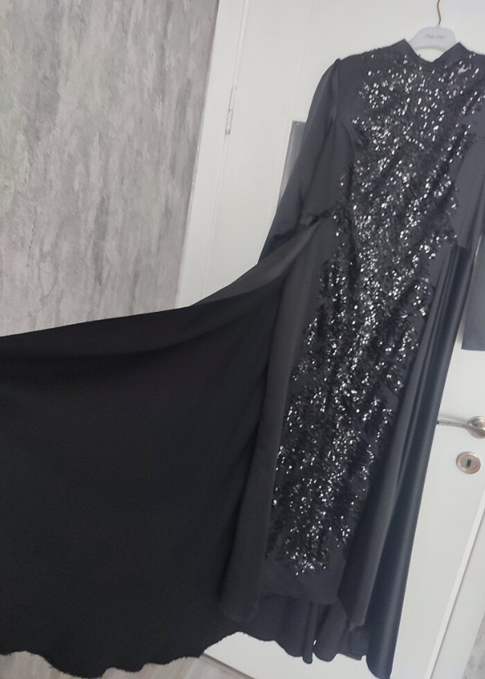 Pınar Şems Tesettür Abiye Kelebek Model - Görsel 3