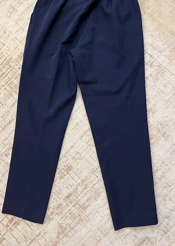 Kadın Lacivert boru paça kumaş pantolon - Görsel 3