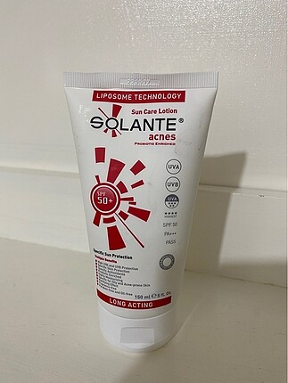 SOLANTE Unisex Acnes Sun Care Lotion Spf 50 GÜNEŞ KREMİ