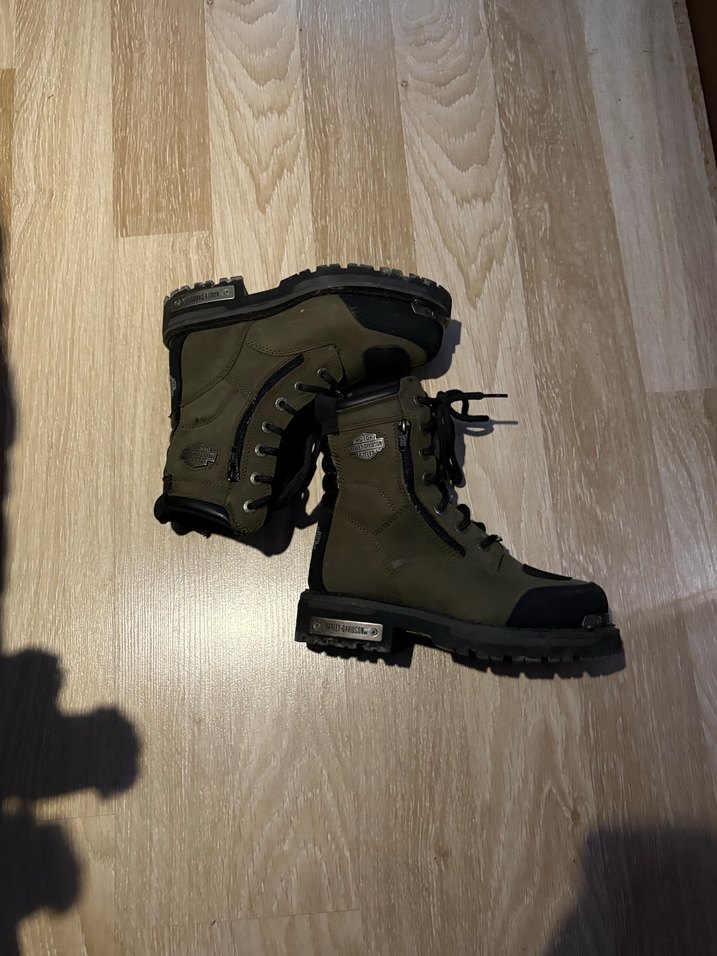 Kadın Kamuflaj Desenli Harley Davidson bot - Görsel 2