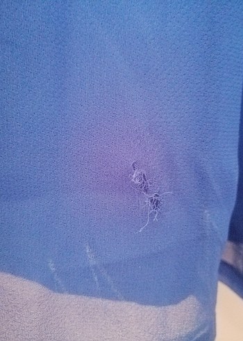 Mavi Piliseli Midi Elbise - Görsel 2