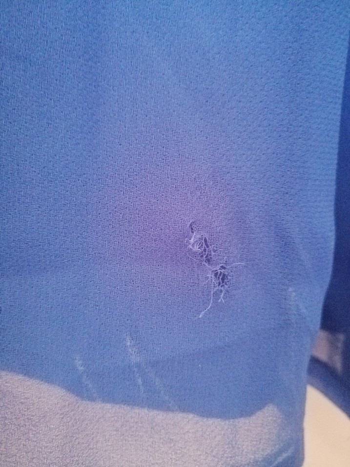 Mavi Piliseli Midi Elbise - Görsel 2