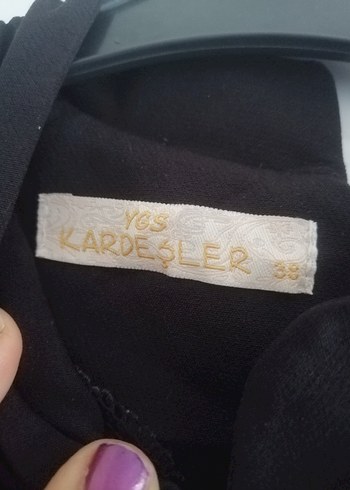 Nakışlı Siyah Uzun Kollu Gotik Elbise - Görsel 2