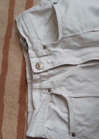 Beyaz Kadın Pantolonu - Görsel 3