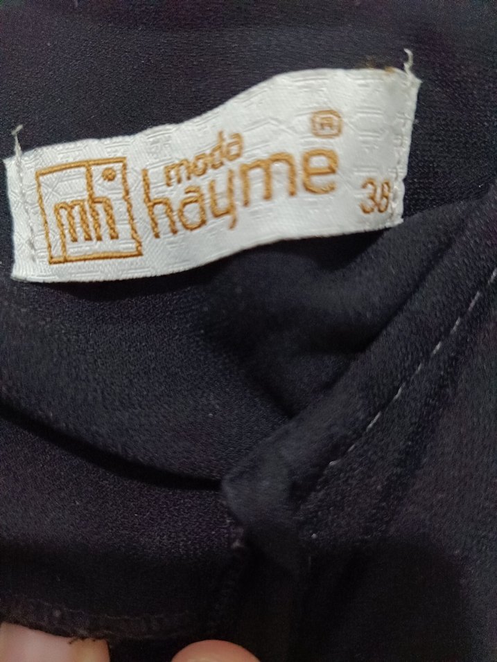 Siyah Uzun medine ipeği Kadın feracw - Görsel 4