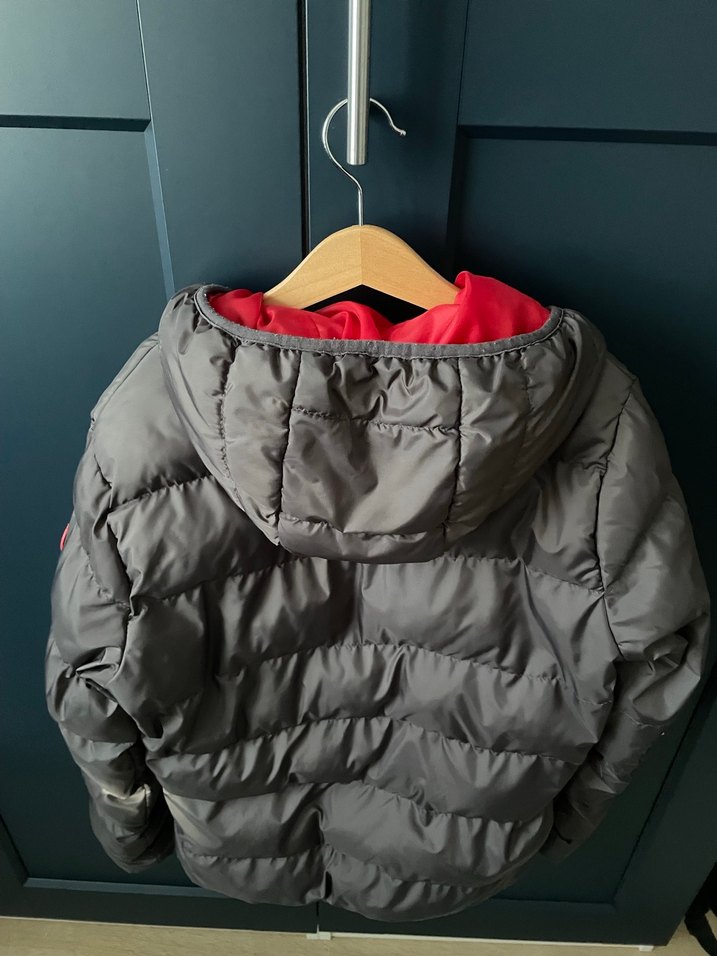 Hummel Gri Erkek Çocuk Kapüşonlu Mont - Görsel 3