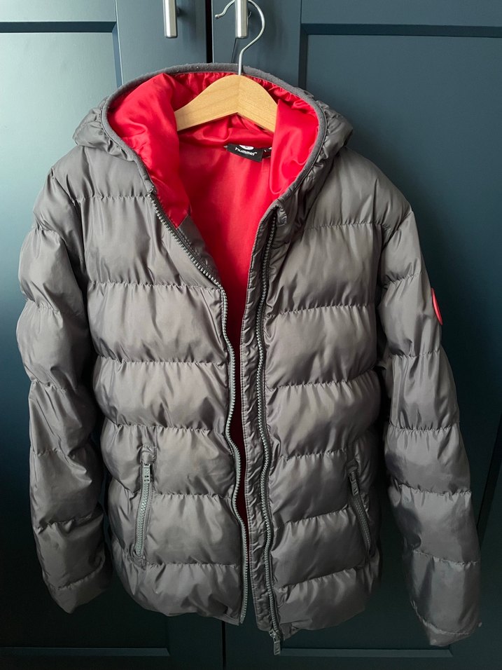 Hummel Gri Erkek Çocuk Kapüşonlu Mont - Görsel 2