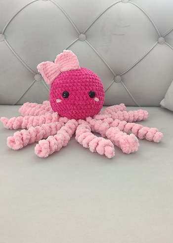 Ikea Pembe Renkli Peluş Ahtapot Oyuncak