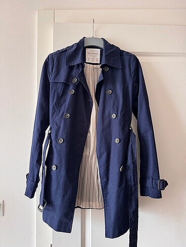 Lacivert Trenchcoat