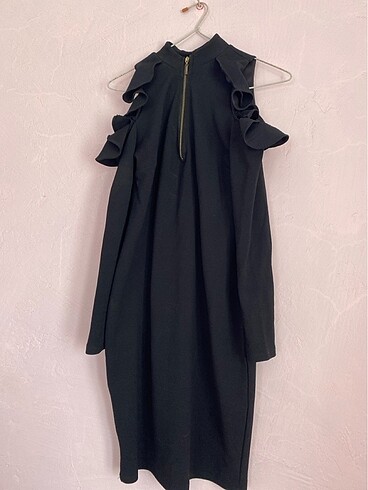 Siyah mini elbise - Görsel 2