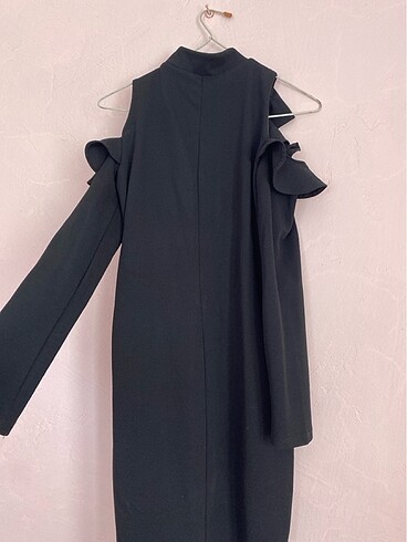 Siyah mini elbise - Görsel 3