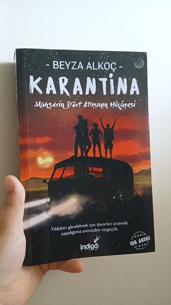 Karantina-Beyza ALKOÇ 1. kitap ciltsiz+filminin kartı hediye