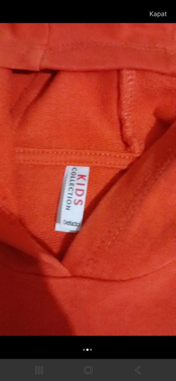 Kapüşonlu Kırmızı Erkek Çocuk Sweatshirt - Görsel 2