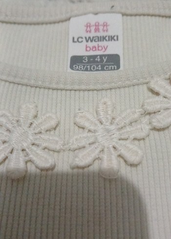 Dantel Detaylı Beyaz Uzun Kollu Bebek Body - Görsel 2