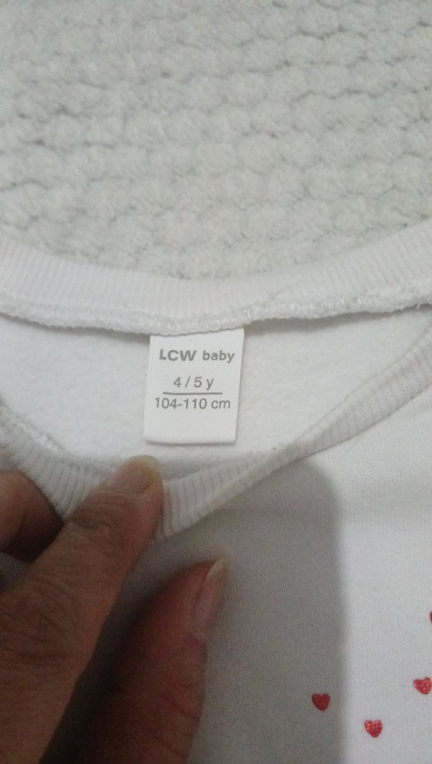 Erkek çocuk  Beyaz Baskılı Pamuklu Sweatshirt - Görsel 2