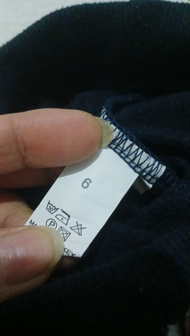 Kızlar İçin Lacivert Nakışlı Rahat Pantolon - Görsel 2