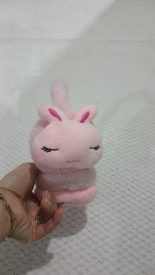 Pembe Kürklü Nakışlı Kız Kulaklığı - Görsel 2