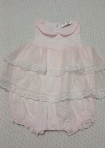 Renkli Nakışlı Fırfırlı Bebek Kız Tulum - Görsel 2