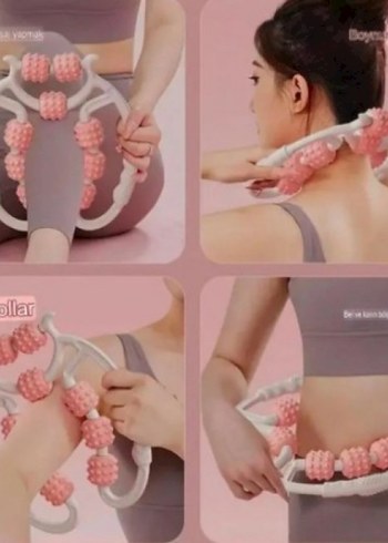 Selülit Masaj Aleti 9 Tekerlekli Lenf Drenaj Rulosu - Görsel 2